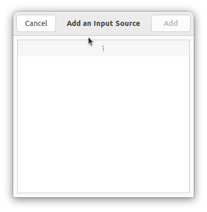 Keyboard layout list empty 1